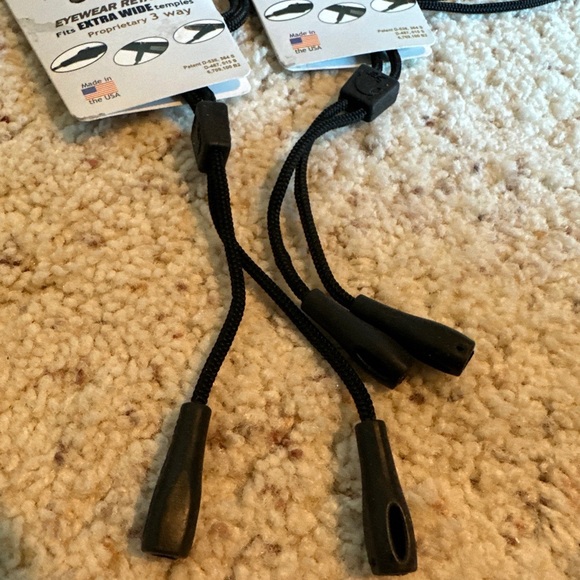 EK USAFAT CAT 3 way eyewear retainer , fits extra wide temples . Made in USA . - Picture 3 of 3